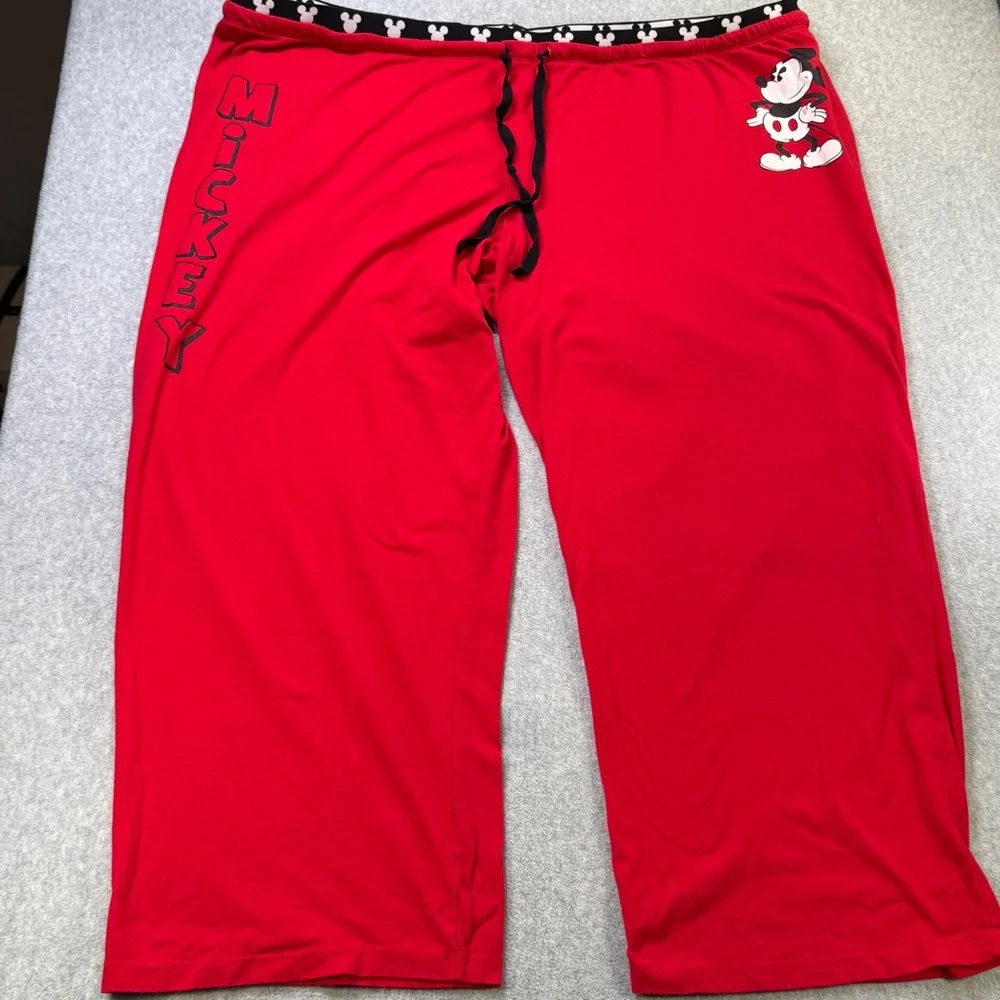 Disney Mickey Mouse Red Sleep Pants Women’s Plus 3X‎ Lounge Pajama Bottoms
